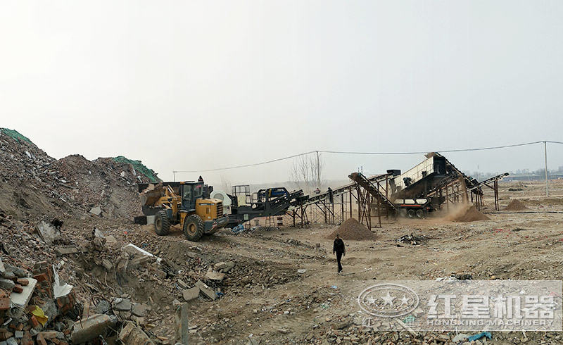 徐州300吨/时建筑垃圾处理生产线